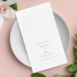 Elegant Roos Gold Pink Formal Weddenschappen Ontva Servet