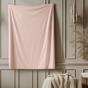 Elegant Roos Gold Plaid Throw voor Luxe Vibes Fleece Deken