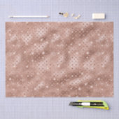 Elegant Roos Gold Polka Dot Metallic Glitter Tissuepapier (Craft)