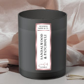 Elegant Roos Gold Product Seal Tamper Proof Candle Labels