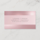 Elegant Roos Gold Professional Sjabloon Modern Visitekaartje (Achterkant)