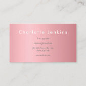 Elegant Roos Gold Professional Visitekaartje (Achterkant)