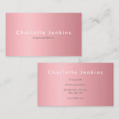 Elegant Roos Gold Professional Visitekaartje (Voorkant / Achterkant)