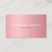 Elegant Roos Gold Professional Visitekaartje (Voorkant)