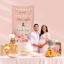 Elegant Roos Gold Pumpkin Aangepast Baby shower