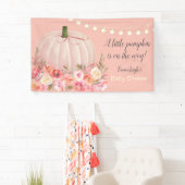Elegant Roos Gold Pumpkin Baby shower Spandoek (Insitu)