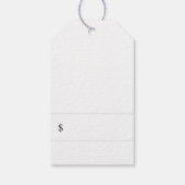 Elegant Roos Gold Rings Floral Price Labels Cadeaulabel (Achterkant)