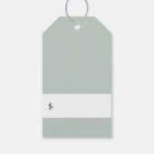 Elegant Roos Gold Rings Floral Price Labels Cadeaulabel (Achterkant)