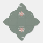 Elegant Roos Gold Sage Green Christmas Bedankdoosjes (Uitgevouwen)