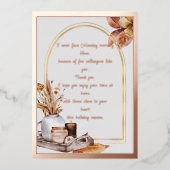Elegant Roos Gold Script en Lijst collega's Folie Feestdagenkaart (Voorkant)
