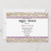 Elegant  Roos Gold Script Glam Vrijgezellenfeest Kaart (Voorkant)