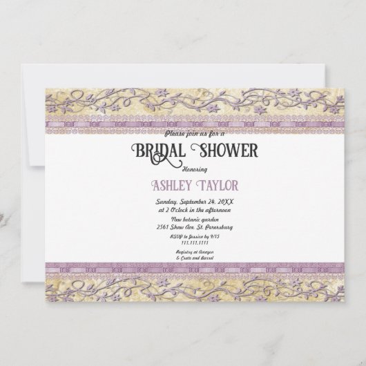 Elegant Roos Gold Script Glam Vrijgezellenfeest Kaart (Voorkant)