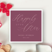 Elegant Roos Gold Script Mauve bruiloft servetten