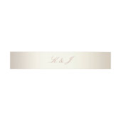 Elegant Roos Gold Script Shiny Champagne Weddensch Uitnodigingen Wikkel (Vlak)