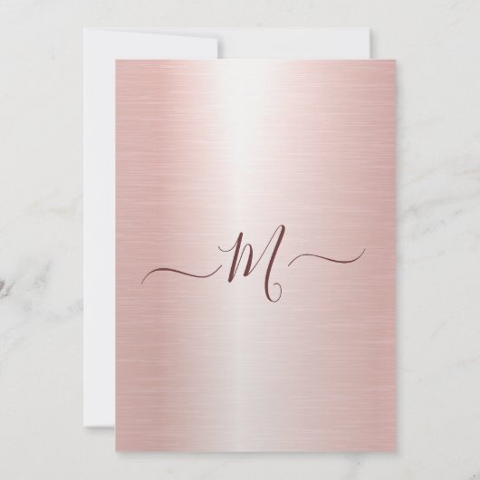 Elegant Roos Gold Silver Glitter Drips Verjaardag Kaart (Achterkant)