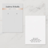 Elegant Roos Gold Silver-juwelen die beeldscherm v Visitekaartje (Voorkant / Achterkant)