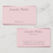 Elegant Roos Gold Sjabloon Moderne Trendy Simple Visitekaartje (Voorkant / Achterkant)