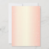 Elegant Roos Gold Sweet 16 Birthday Party Kaart (Achterkant)