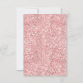 Elegant Roos Gold Sweet 16 Glitter Floral Black RSVP Kaartje (Achterkant)