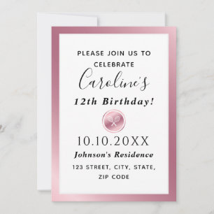 Elegant Roos Gold Tennis Rackets Girls Pink Kaart