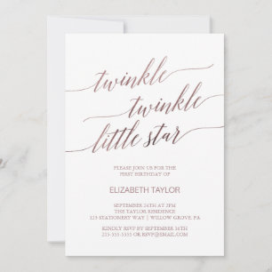 Elegant Roos Gold Twinkle Kaart