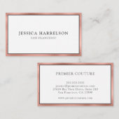 Elegant Roos Gold Visitekaartje (Voorkant / Achterkant)