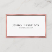 Elegant Roos Gold Visitekaartje (Voorkant)