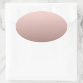 Elegant Roos Gold Voeg Jouw tekst Blank Sjabloon Ovale Sticker (Tas)