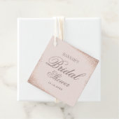 Elegant Roos Gold Vrijgezellenfeest Bedankjes Labels (In situ)