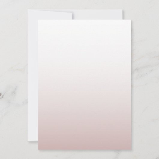 Elegant Roos Gold We trouwen Kaart (Achterkant)