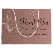 Elegant Roos Gold Weddenschap Hartelijk dank Groot Cadeauzakje (Achterkant)