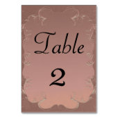 Elegant Roos Gold Wedding ReceptionTable Kaart (Voorkant)