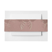 Elegant Roos Gold Wedding Uitnodigingen Wikkel (Voorkant Voorbeeld)