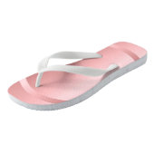 Elegant Roos Gold White Sjabloon Trendy Modern Teenslippers (Schuin)