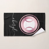 Elegant Roos Gold White Tennis Ball Aangepaste naa Handdoek (Handdoek)