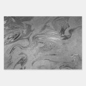 Elegant roos gold zilver goudmarmer inpakpapier vel (Voorkant 3)