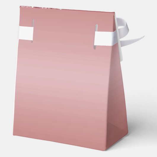 Elegant Roos Goud 100ste Verjaardag Bedankdoosjes (Achterkant)