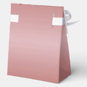 Elegant Roos Goud 85ste Verjaardag Bedankdoosjes (Achterkant)