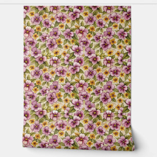 Elegant roos goud bord roze blush geel violets behang