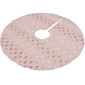 Elegant roos goud en roze kerstboomstructuur kerstboom rok (Gekanteld)