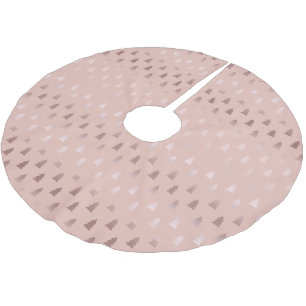 Elegant roos goud en roze kerstboomstructuur kerstboom rok