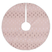 Elegant roos goud en roze kerstboomstructuur kerstboom rok (Voorkant)