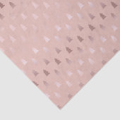 Elegant roos goud en roze kerstboomstructuur tissuepapier (Detail)