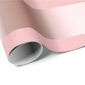 Elegant roos goud en roze strook cadeaupapier (Rol Hoek)