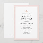 Elegant Roos goud floral minimalist vrijgezellenfe Kaart (Voorkant / Achterkant)