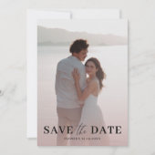 Elegant Roos Goud & Foto Opslaan van de Datum Save The Date (Voorkant)