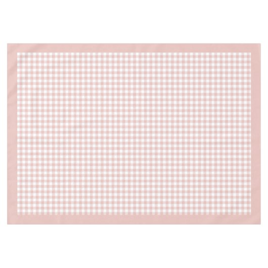 Elegant Roos Goud Geruit Geplaagd Tafelkleed (Voorkant (Horizontaal))