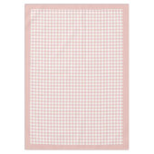 Elegant Roos Goud Geruit Geplaagd Tafelkleed (Voorkant)