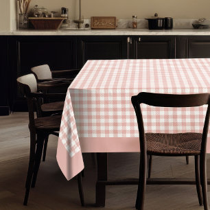 Elegant Roos Goud Geruit Geplaagd Tafelkleed