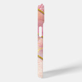 Elegant roos goud girly geometrisch Case-Mate iPhone case (Achterkant / Rechts)